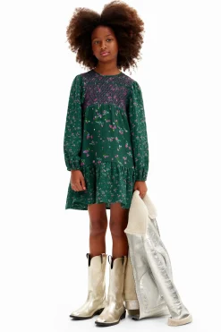 Floral shirt dress