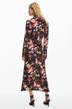 Floral shirt dress