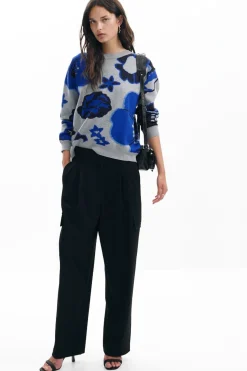 Floral sweater