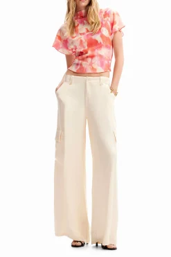 Floral textured blouse