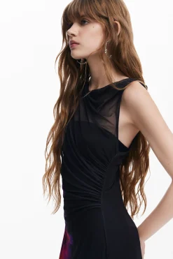 Floral tulle dress