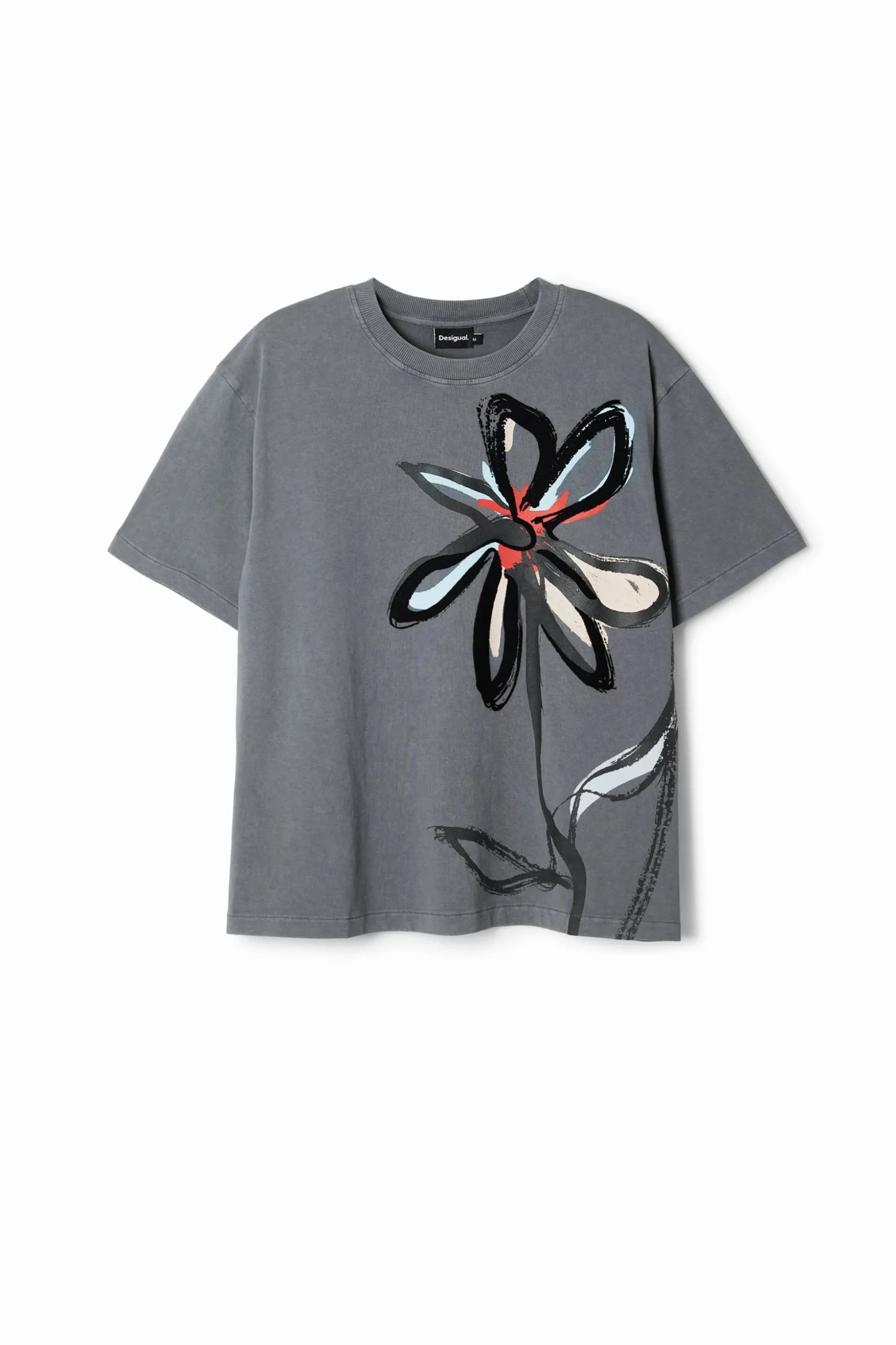 Flower illustration T-shirt