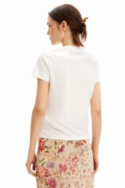 Flower illustration T-shirt