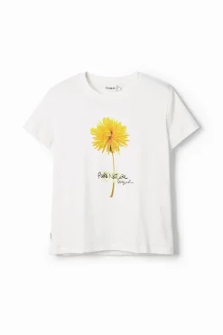 Flower illustration T-shirt