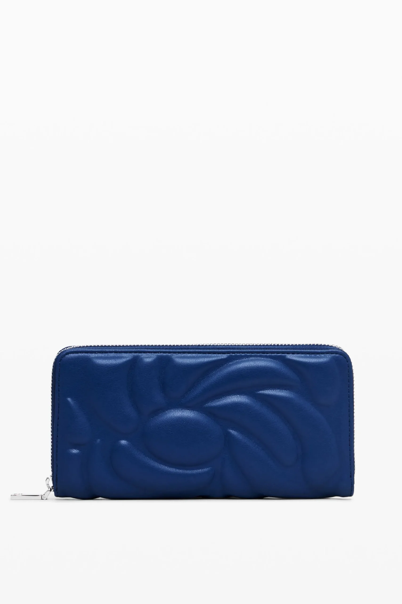 Geometric floral zip wallet