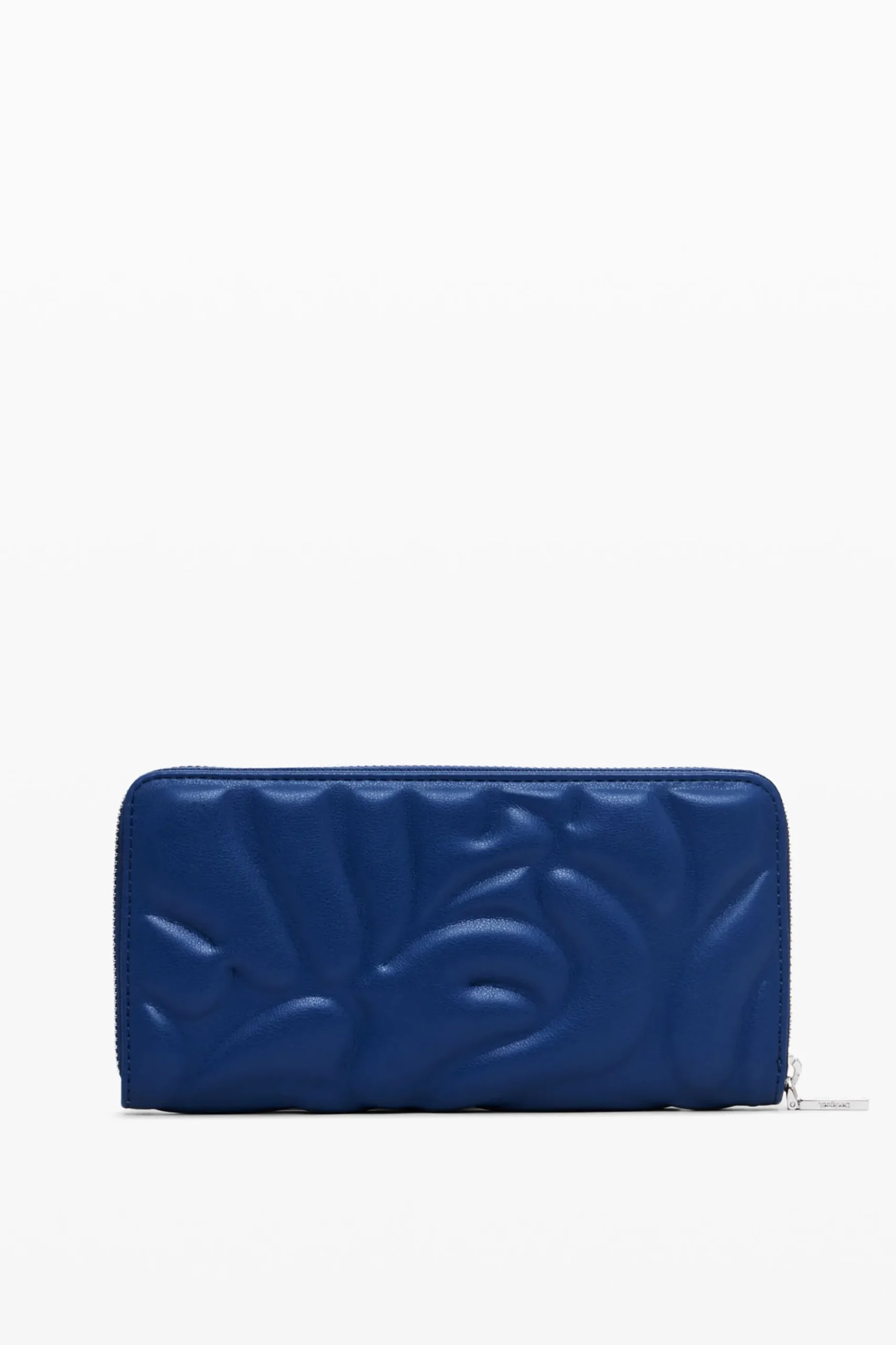 Geometric floral zip wallet