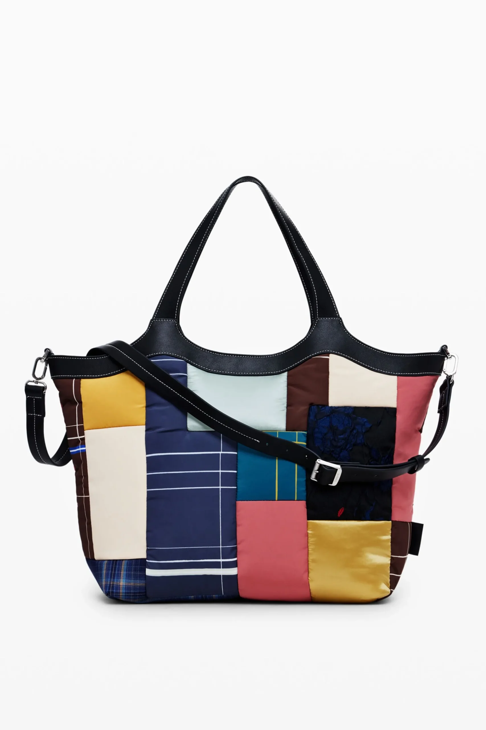 Geometric handle bag