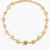 Gold-plated star choker Zalio