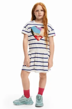 Heart stripe dress