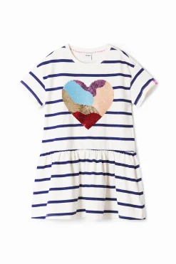 Heart stripe dress