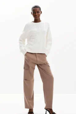 Herringbone detail sweater