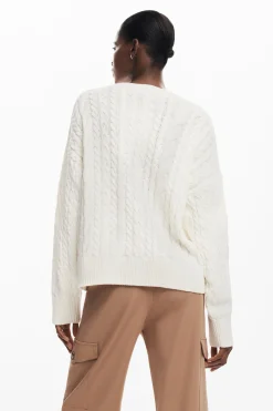 Herringbone detail sweater