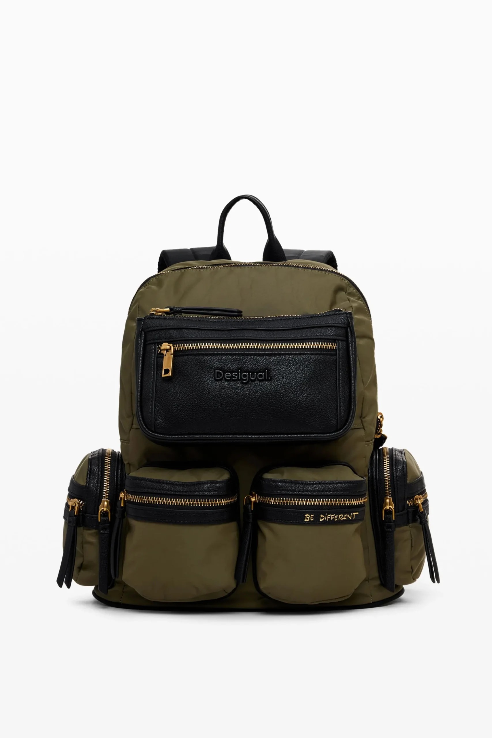 High-capacity nylon backpack