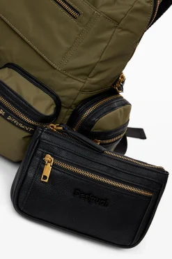 High-capacity nylon backpack