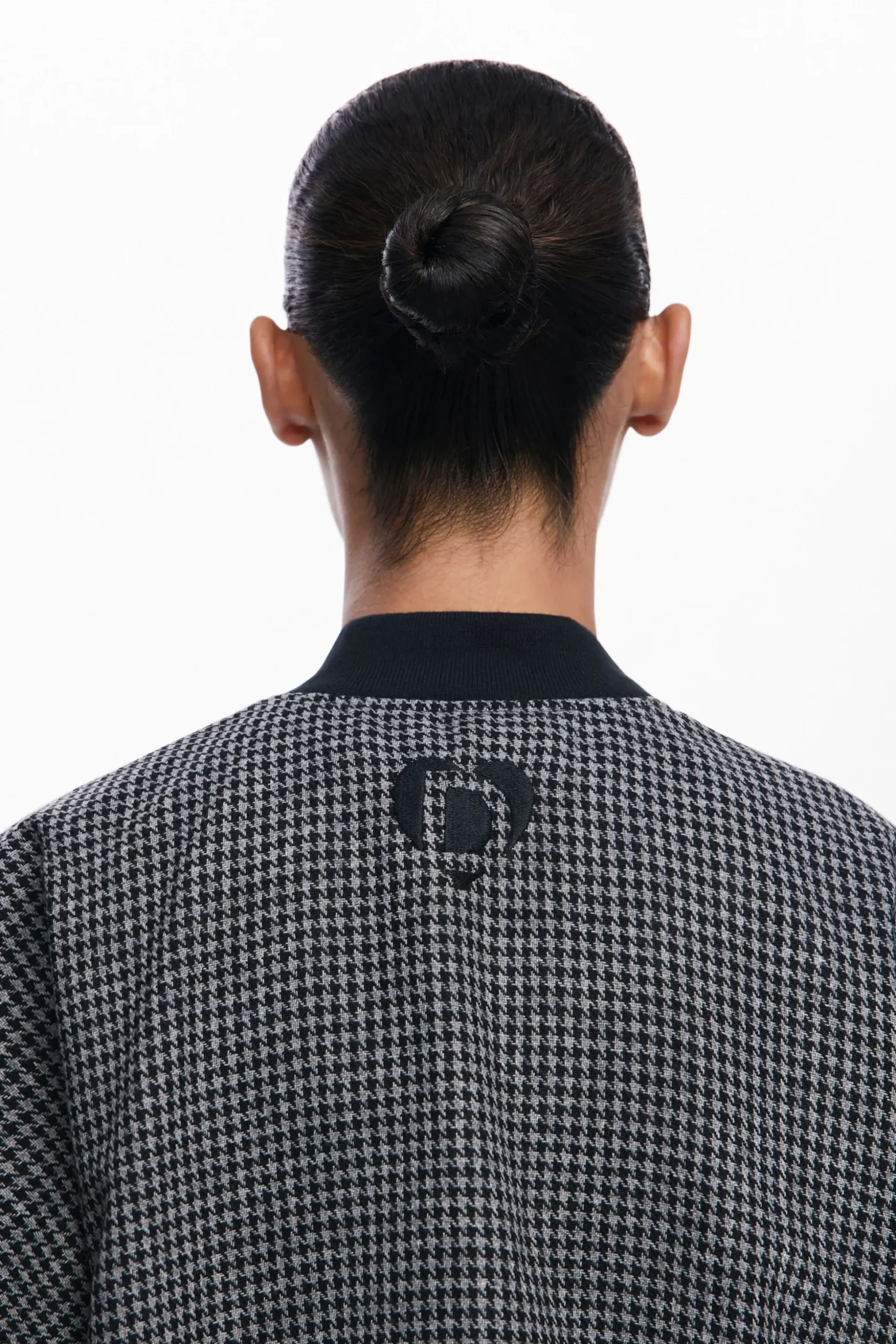 Houndstooth poncho