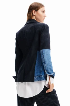 Hybrid denim blazer
