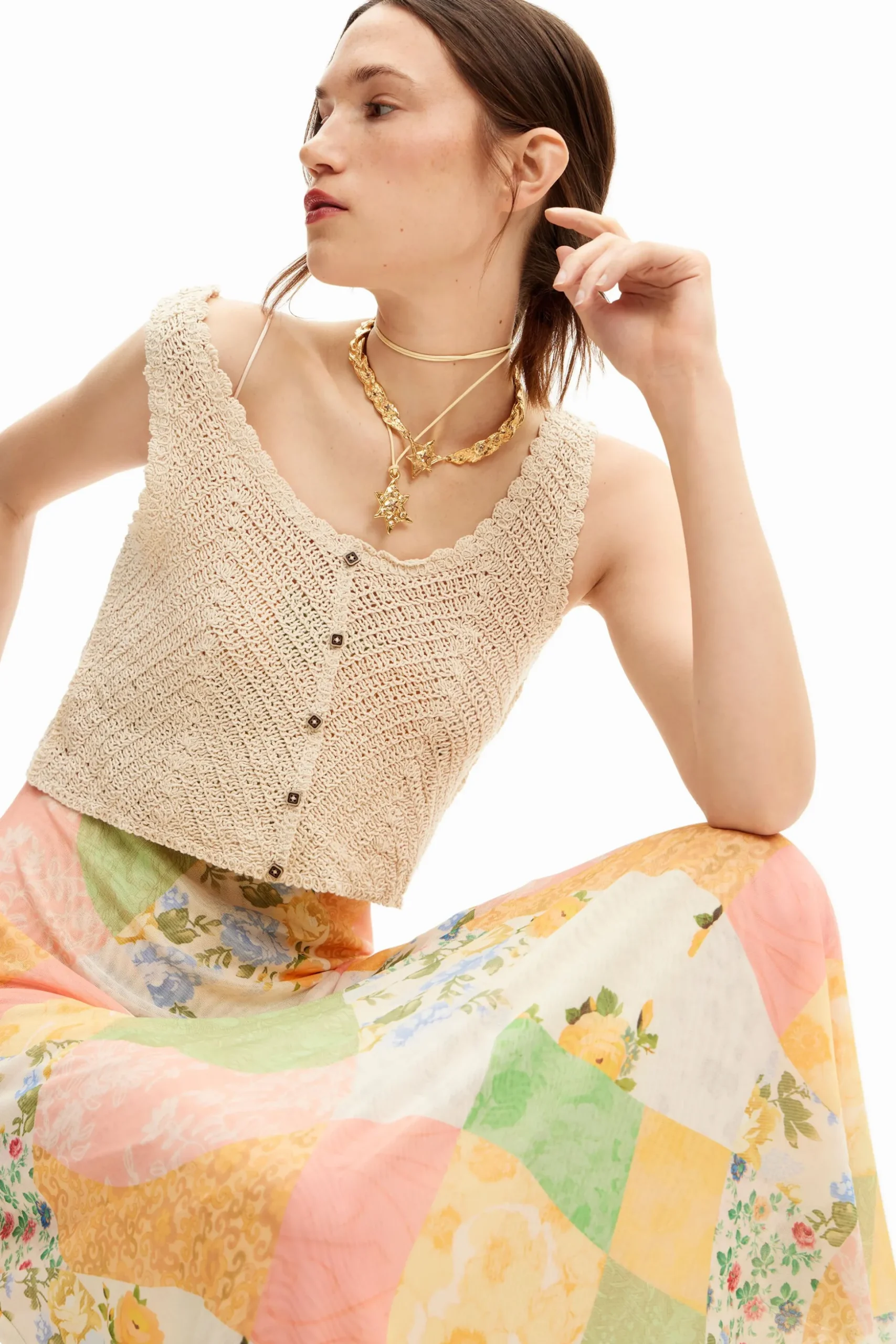Hybrid midi dress