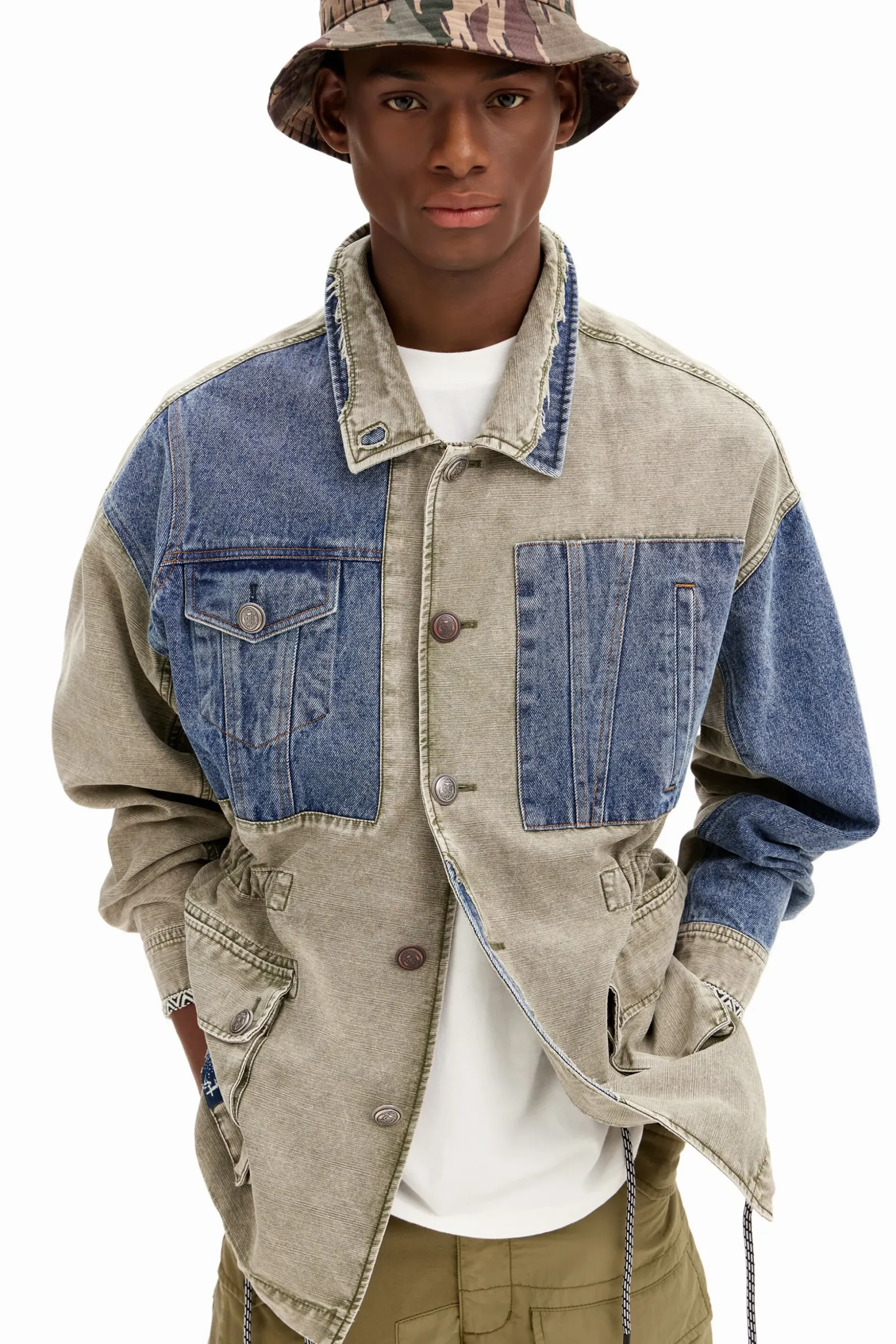 Hybrid parka jacket