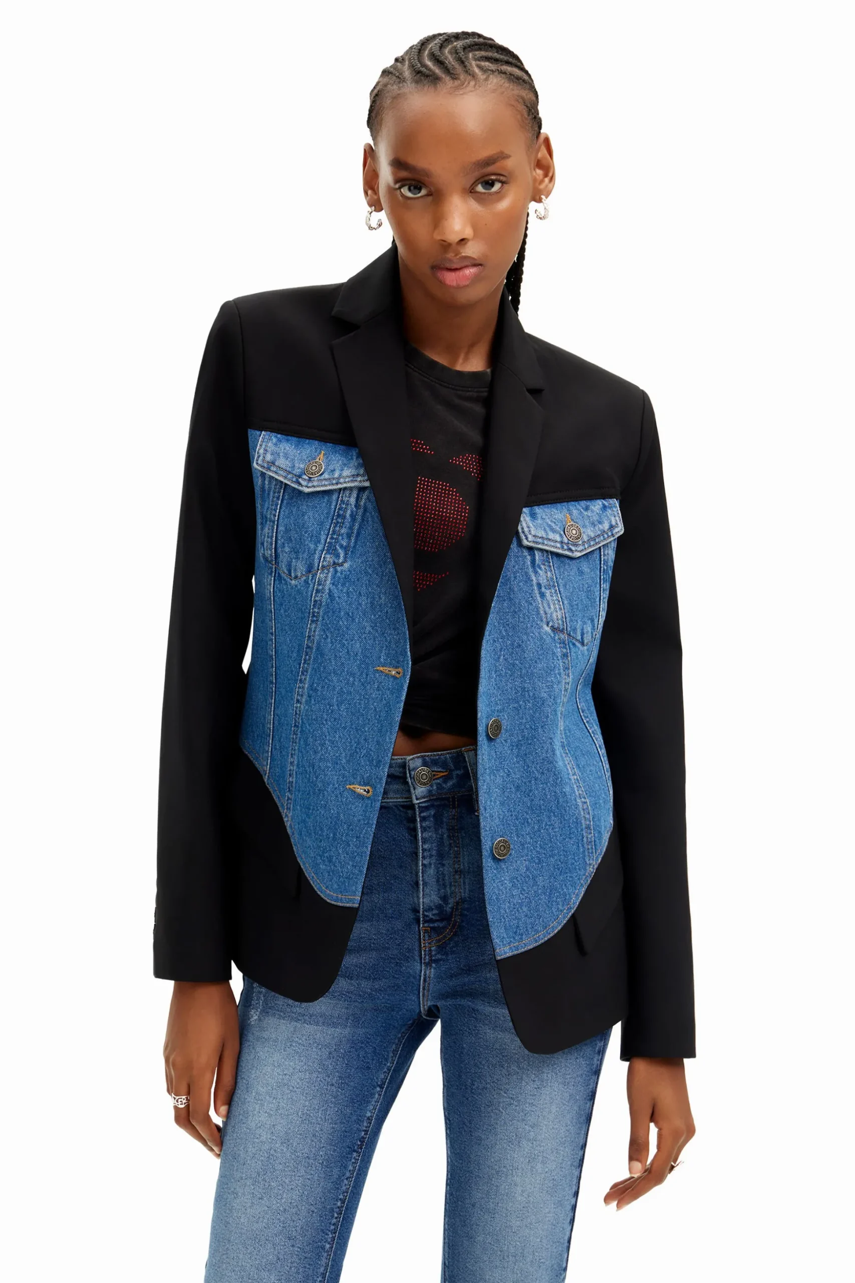 Hybrid trucker blazer