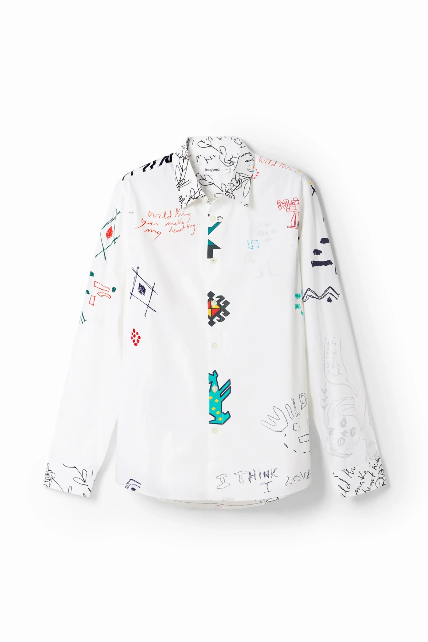 Illustrated shirt with messages