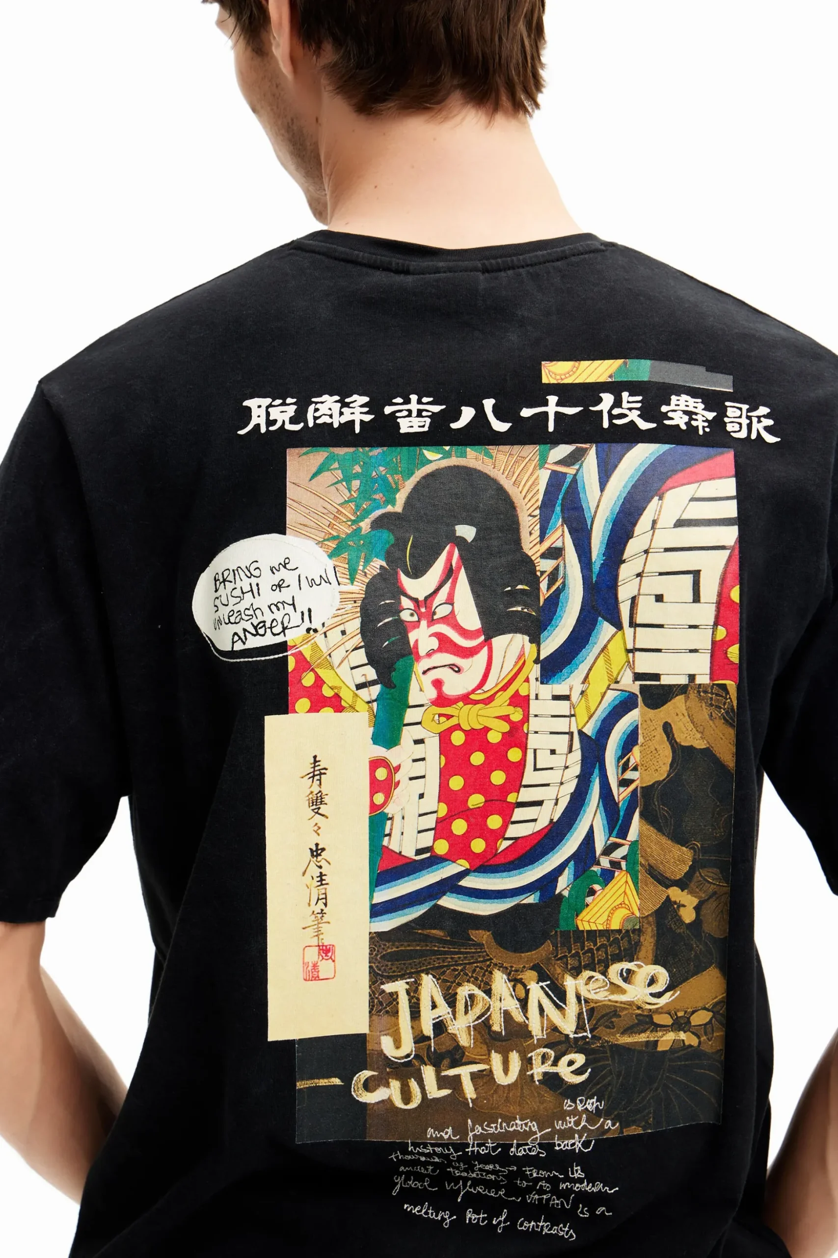 Japanese-style illustration T-shirt