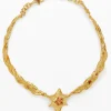 Large choker with textures and gold star Zalio