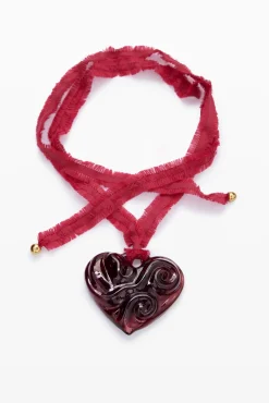 Large Crystal Heart Pendant Zalio