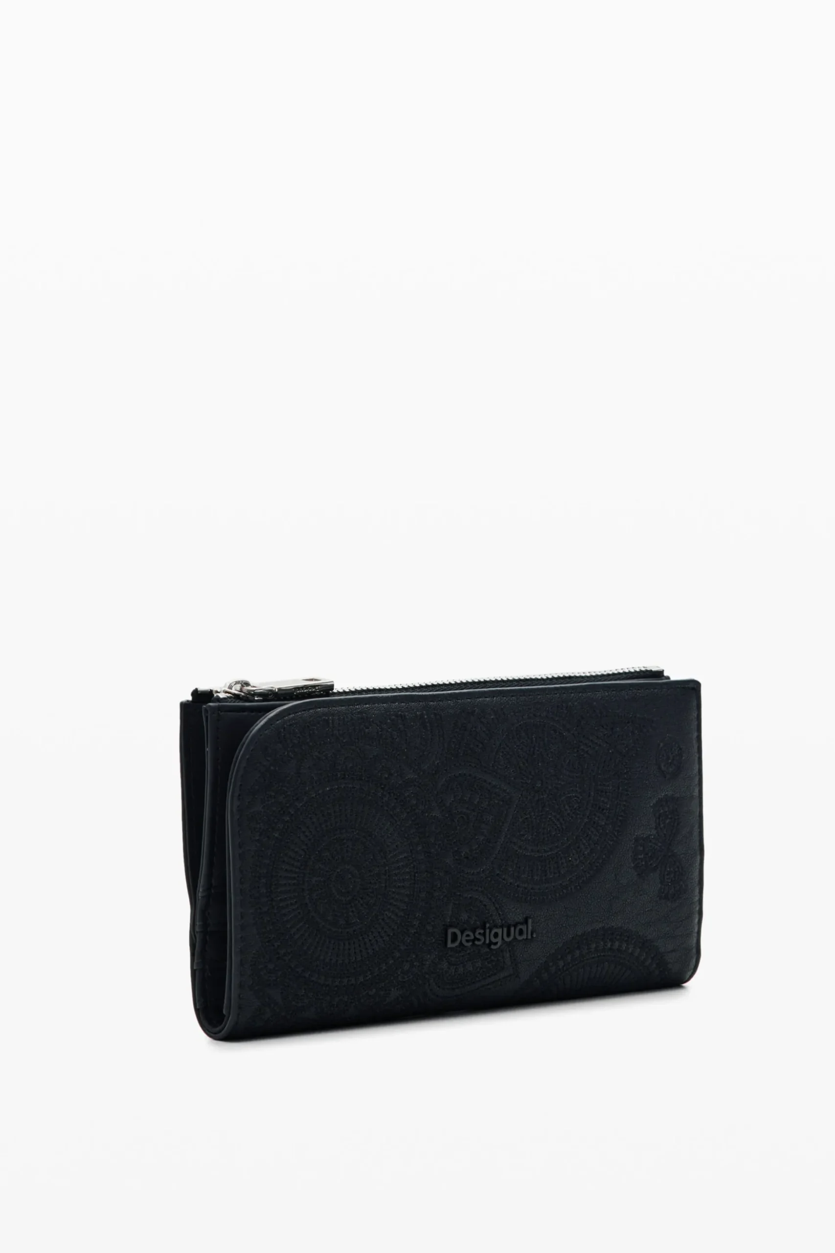 Large embroidered wallet