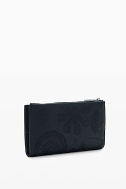 Large embroidered wallet