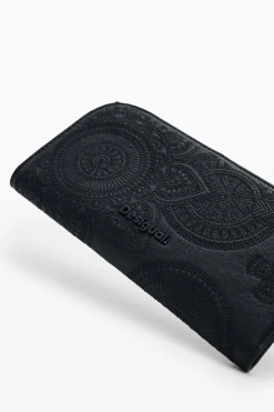 Large embroidered wallet