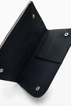 Large embroidered wallet