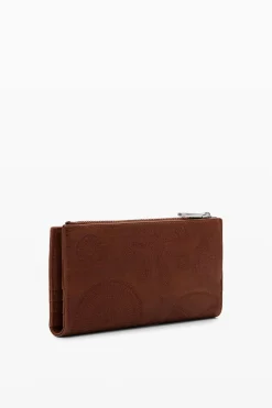 Large embroidered wallet
