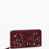 Laser-cut stained glass wallet with zipper