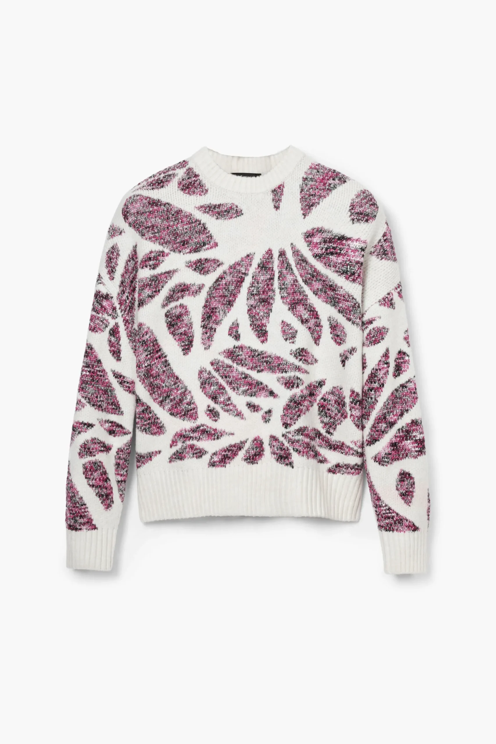 Leaf print sweater