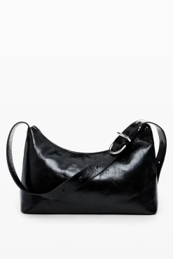 Leather bag with pockets