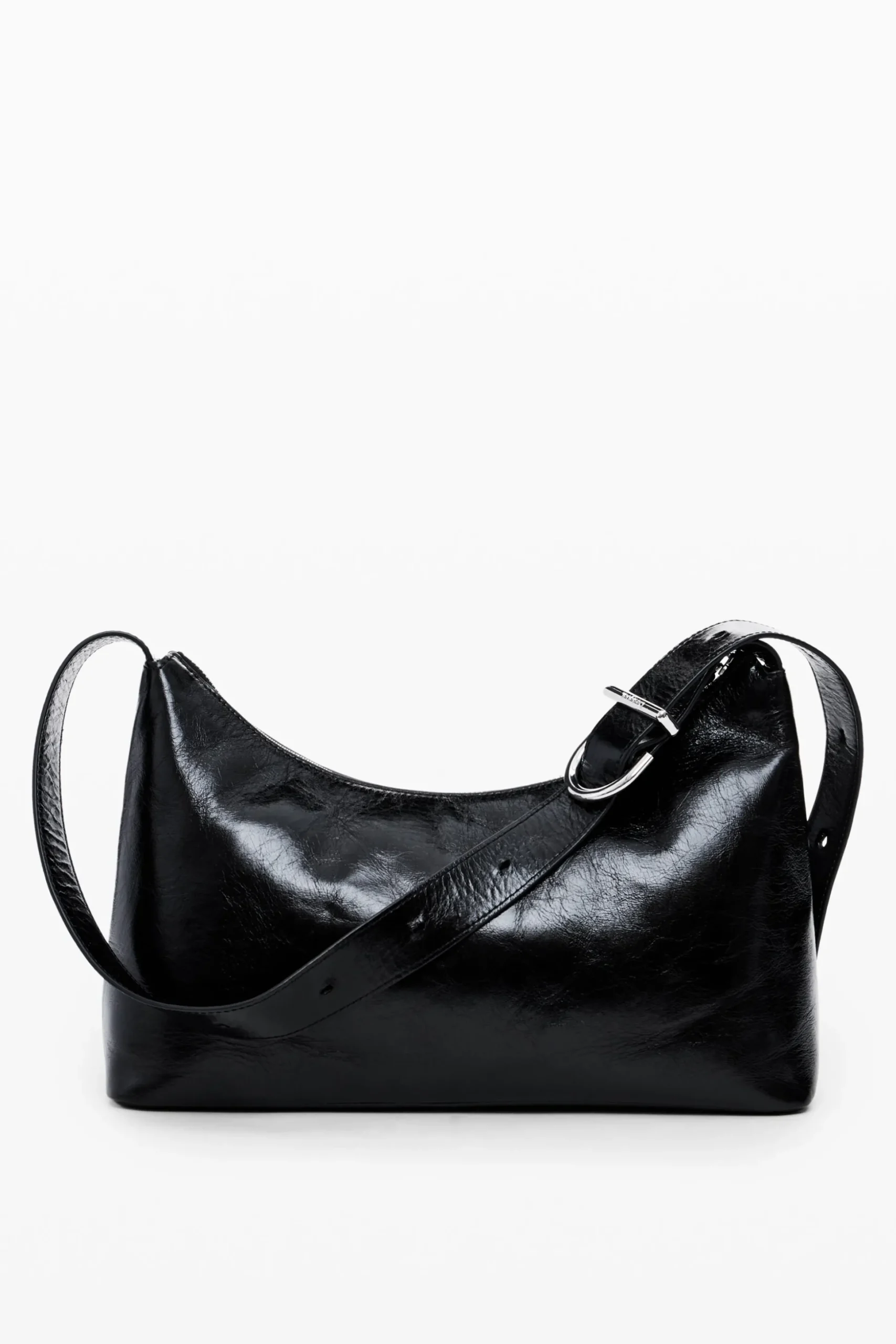 Leather bag with pockets