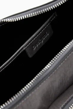 Leather bag with pockets