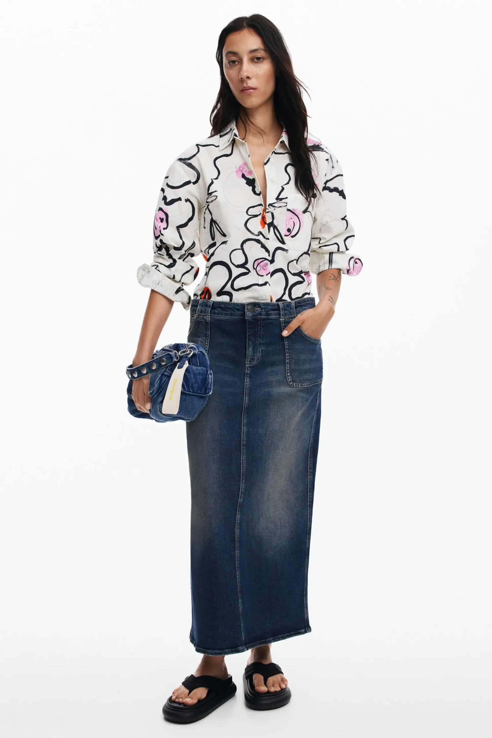 Light floral shirt