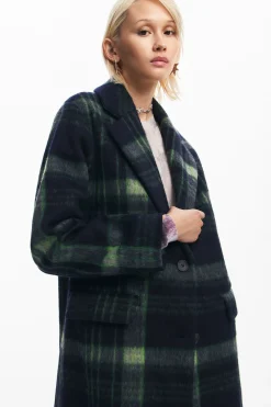 Long checkered coat