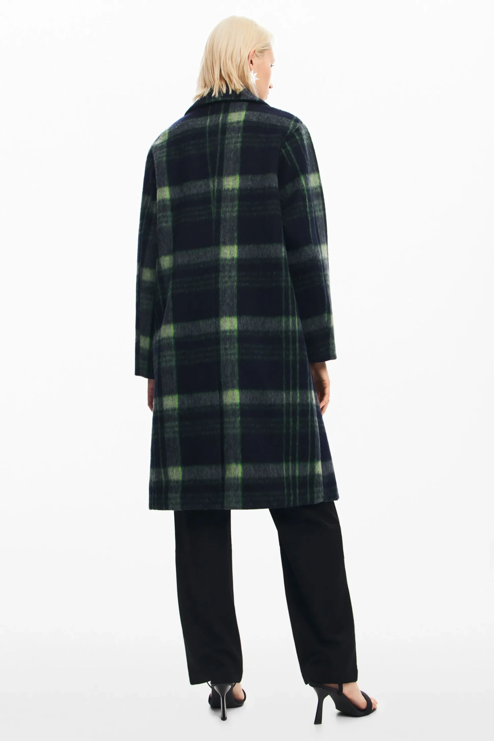 Long checkered coat