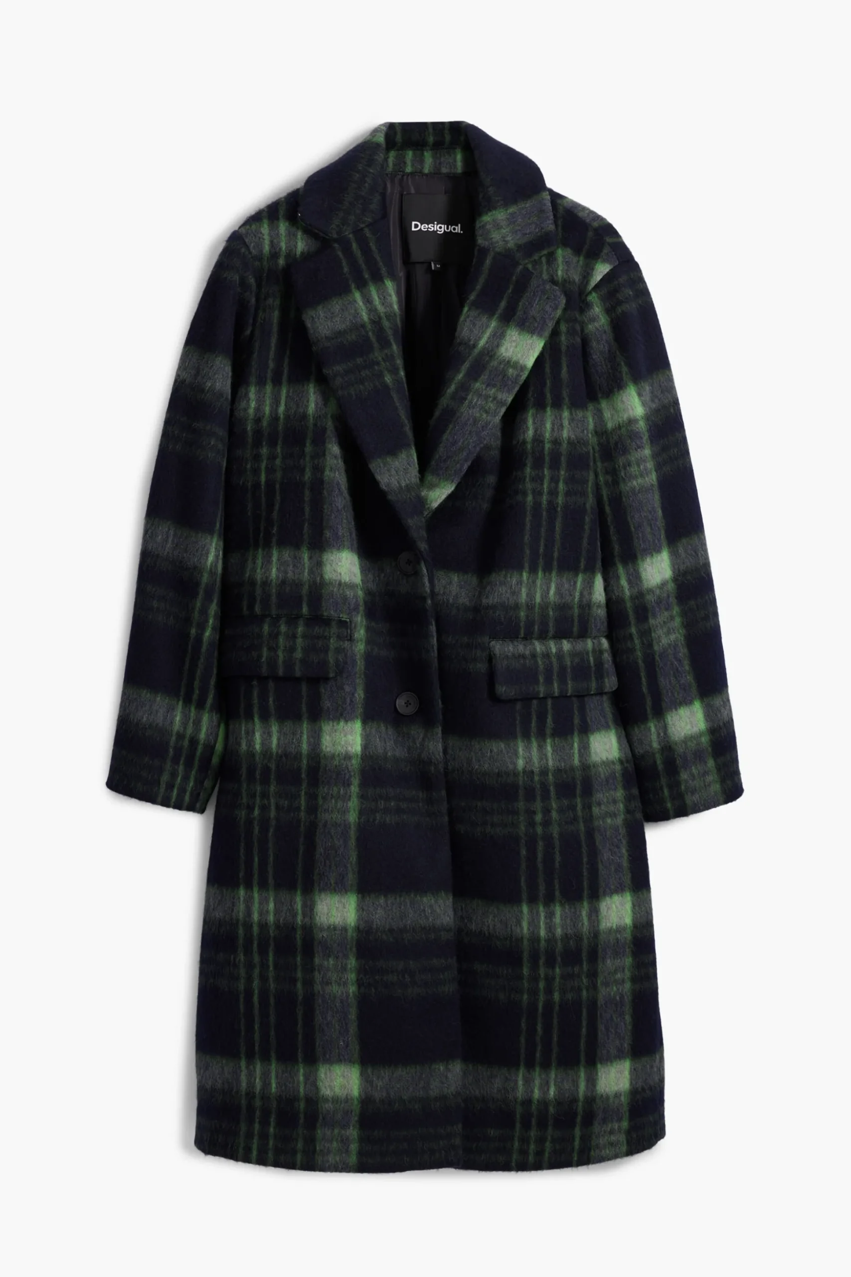 Long checkered coat