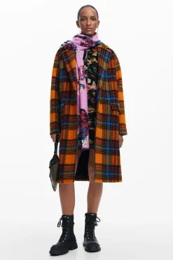 Long checkered coat