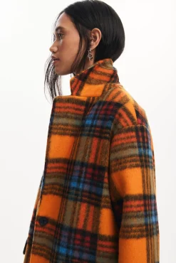 Long checkered coat