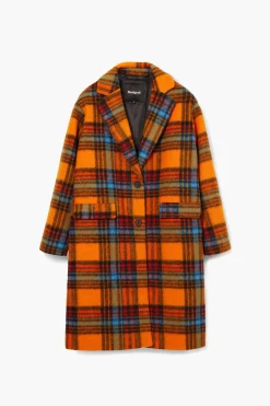 Long checkered coat