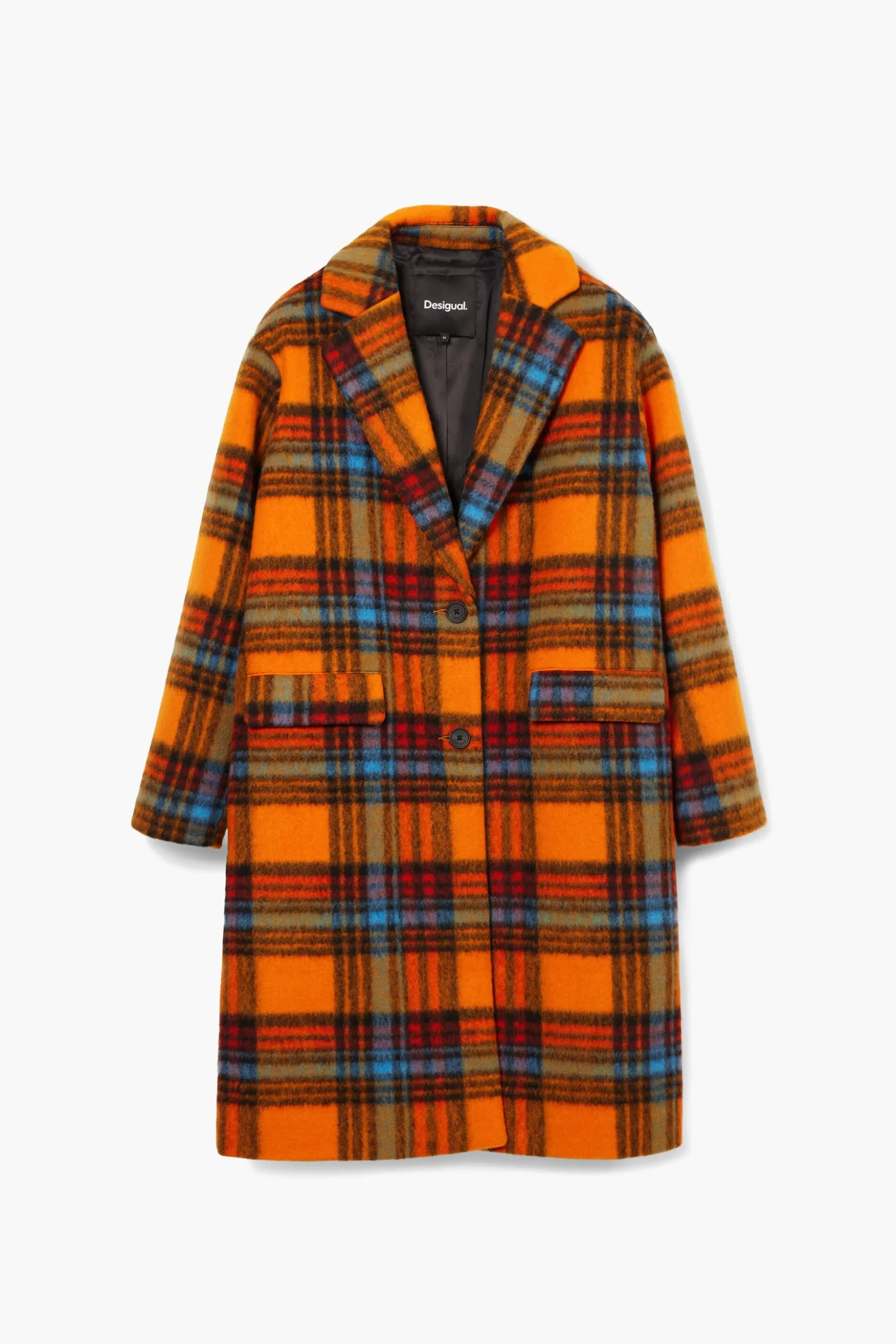 Long checkered coat