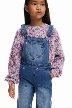Long floral overalls