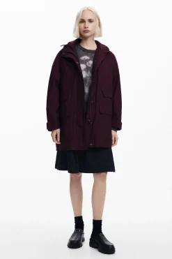 Long jacket with patches