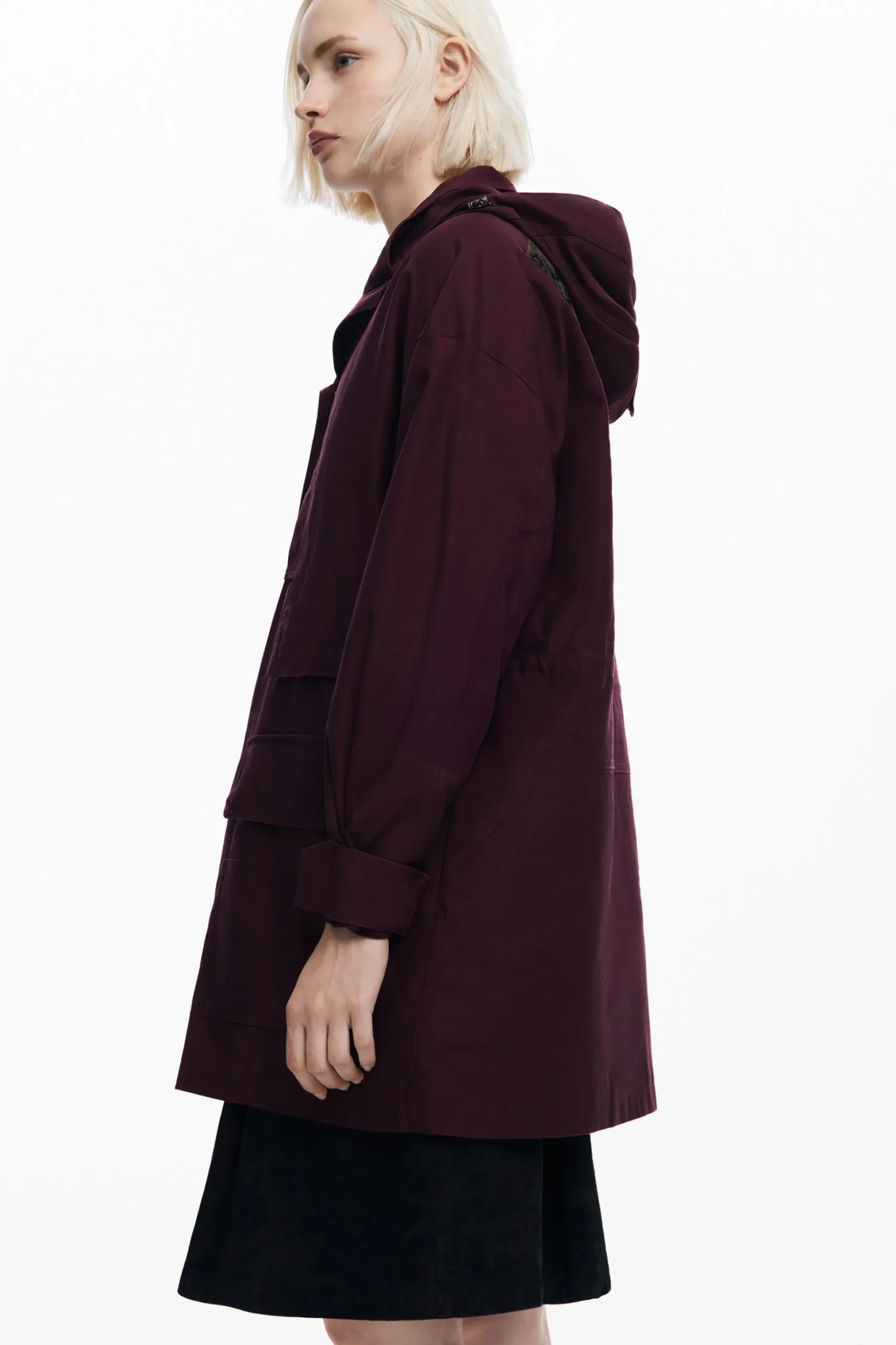 Long jacket with patches