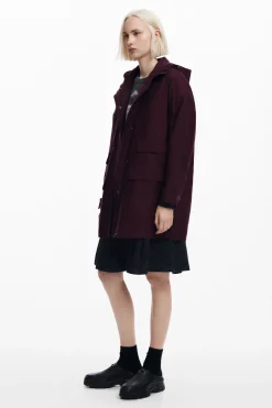 Long jacket with patches