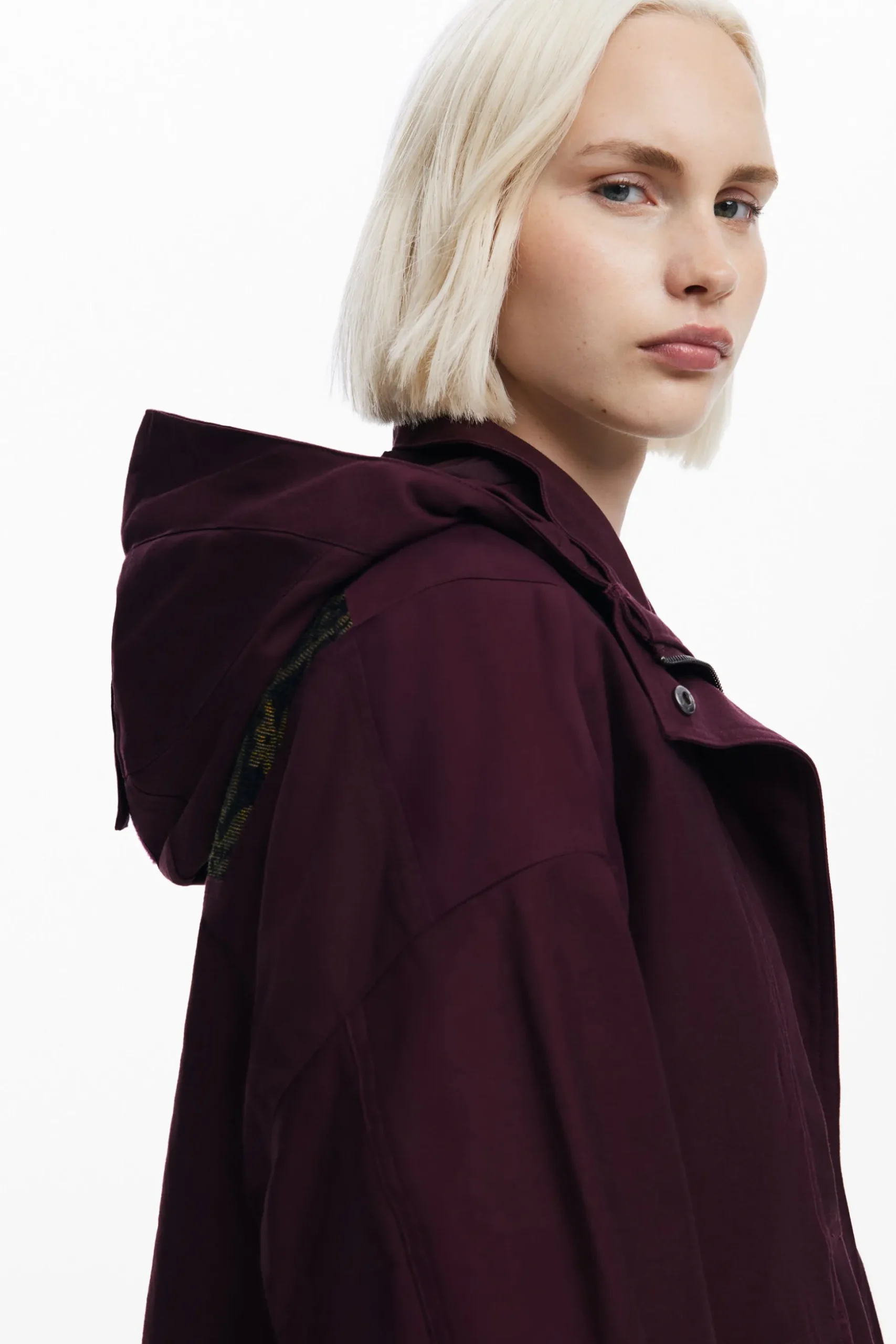 Long jacket with patches